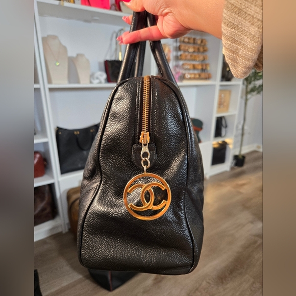 Chanel Coco Mark Caviar Leather Boston Bag 🖤 - Picture 2 of 9